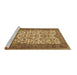 Sideview of Machine Washable Persian Brown Traditional Rug, wshtr2630brn