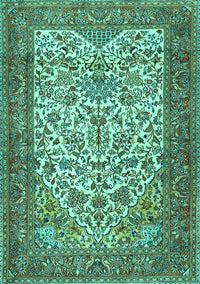 Persian Turquoise Traditional Rug, tr2630turq