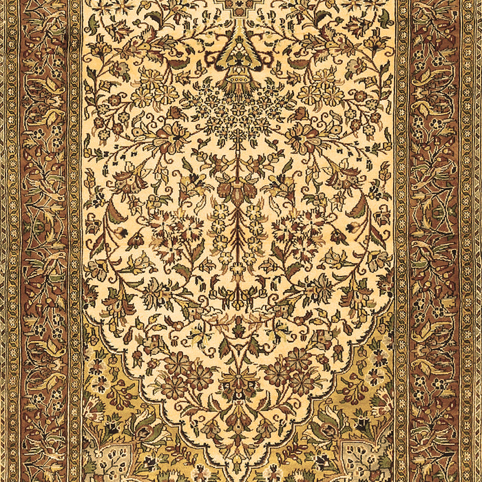 Machine Washable Persian Brown Traditional Rug, wshtr2630brn