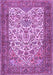 Machine Washable Persian Purple Traditional Area Rugs, wshtr2630pur