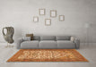 Machine Washable Persian Orange Traditional Area Rugs in a Living Room, wshtr2630org