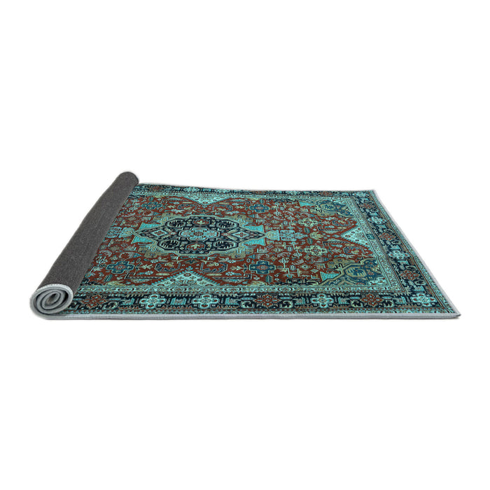 Sideview of Persian Light Blue Traditional Rug, tr2631lblu