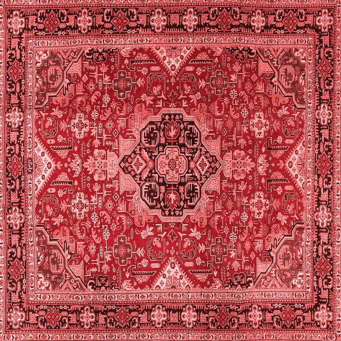 Machine Washable Persian Red Traditional Rug, wshtr2631red
