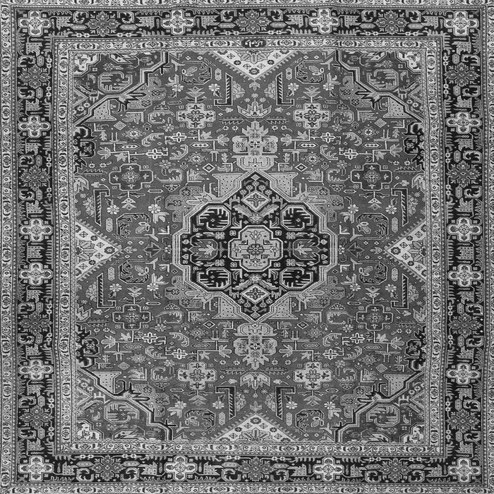 Serging Thickness of Persian Gray Traditional Rug, tr2631gry