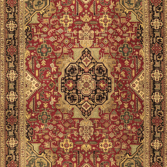 Machine Washable Persian Brown Traditional Rug, wshtr2631brn