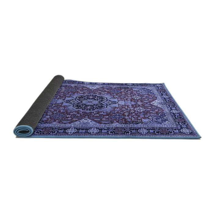 Sideview of Persian Blue Traditional Rug, tr2631blu