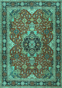Persian Turquoise Traditional Rug, tr2631turq