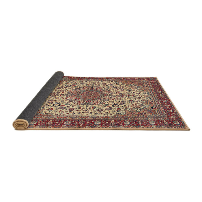 Sideview of Traditional Brown Red Persian Rug, tr2632