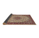 Sideview of Traditional Brown Red Persian Rug, tr2632