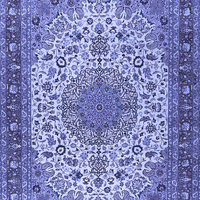 Machine Washable Persian Blue Traditional Rug, wshtr2632blu