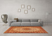 Machine Washable Persian Orange Traditional Area Rugs in a Living Room, wshtr2632org