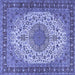 Square Persian Blue Traditional Rug, tr2632blu
