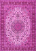 Machine Washable Persian Pink Traditional Rug, wshtr2632pnk