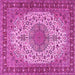 Square Persian Pink Traditional Rug, tr2632pnk