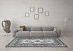 Machine Washable Persian Gray Traditional Rug in a Living Room,, wshtr2633gry