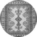 Machine Washable Persian Gray Traditional Rug, wshtr2633gry