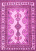 Machine Washable Persian Pink Traditional Rug, wshtr2633pnk