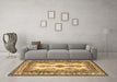 Machine Washable Persian Brown Traditional Rug in a Living Room,, wshtr2633brn