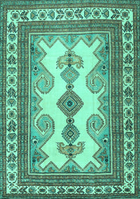 Persian Turquoise Traditional Rug, tr2633turq