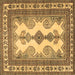 Square Persian Brown Traditional Rug, tr2633brn