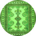 Machine Washable Persian Green Traditional Area Rugs, wshtr2633grn