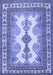 Machine Washable Persian Blue Traditional Rug, wshtr2633blu