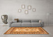 Machine Washable Persian Orange Traditional Area Rugs in a Living Room, wshtr2633org