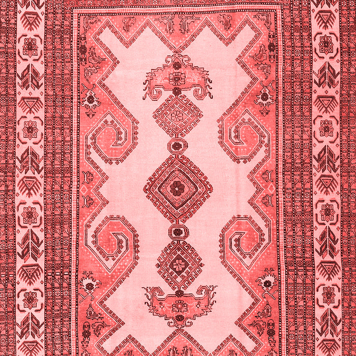 Machine Washable Persian Red Traditional Rug, wshtr2633red
