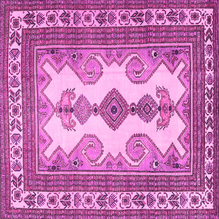 Square Persian Pink Traditional Rug, tr2633pnk