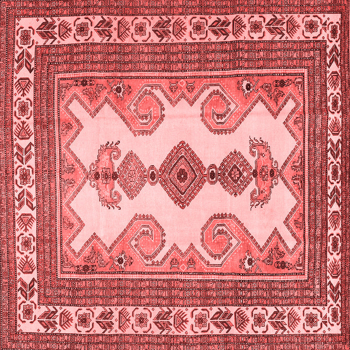Machine Washable Persian Red Traditional Rug, wshtr2633red