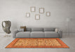 Machine Washable Persian Orange Traditional Area Rugs in a Living Room, wshtr2634org