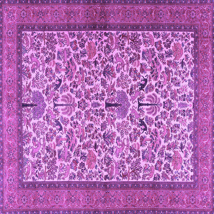Square Persian Purple Traditional Rug, tr2634pur