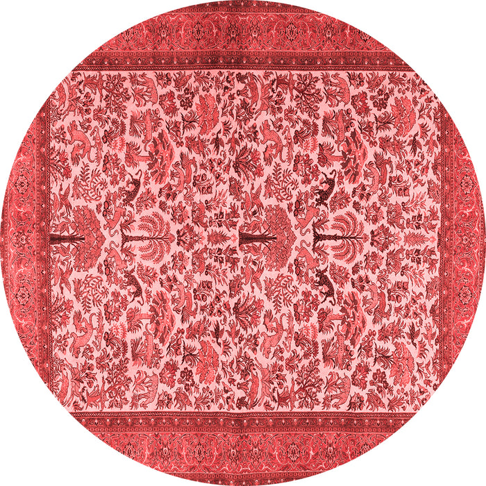 Machine Washable Persian Red Traditional Rug, wshtr2634red