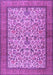 Machine Washable Persian Purple Traditional Area Rugs, wshtr2634pur