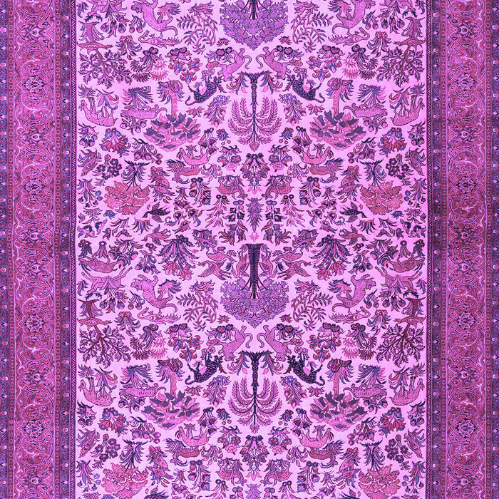 Machine Washable Persian Purple Traditional Area Rugs, wshtr2634pur