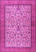 Machine Washable Persian Pink Traditional Rug, wshtr2634pnk