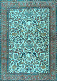 Persian Light Blue Traditional Rug, tr2634lblu