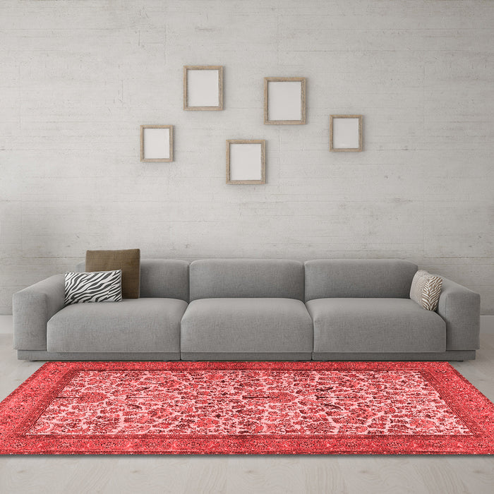 Traditional Red Washable Rugs