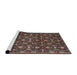 Sideview of Machine Washable Traditional Night Red Rug, wshtr2635