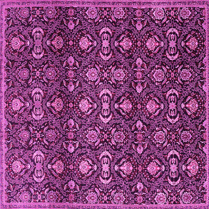Square Persian Pink Traditional Rug, tr2635pnk