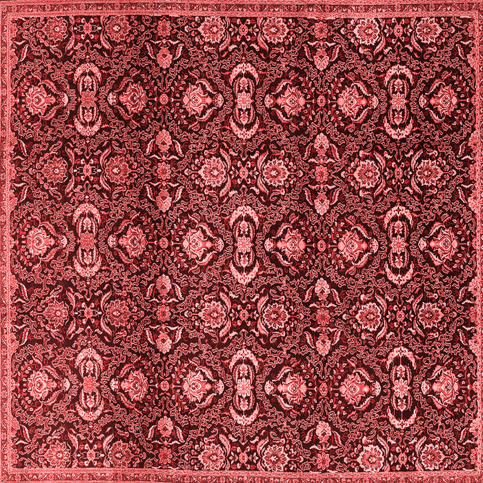 Machine Washable Persian Red Traditional Rug, wshtr2635red