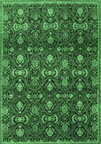 Persian Emerald Green Traditional Rug, tr2635emgrn