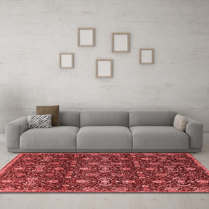 Traditional Red Washable Rugs