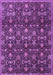 Machine Washable Persian Purple Traditional Area Rugs, wshtr2635pur