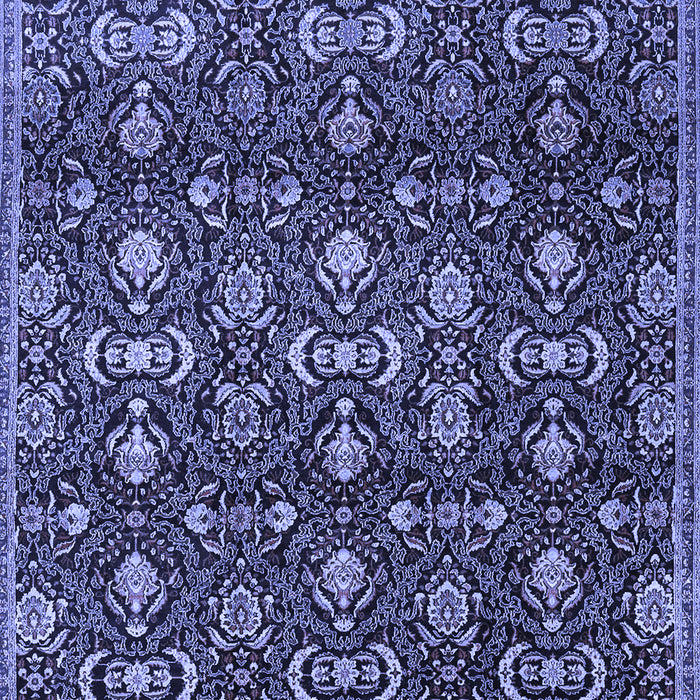 Machine Washable Persian Blue Traditional Rug, wshtr2635blu