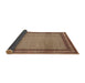 Sideview of Traditional Dark Sienna Brown Persian Rug, tr2636