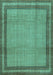 Persian Turquoise Traditional Rug, tr2636turq
