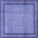 Square Persian Blue Traditional Rug, tr2636blu