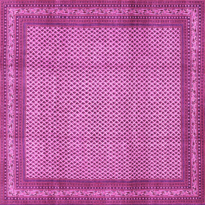 Square Persian Pink Traditional Rug, tr2636pnk