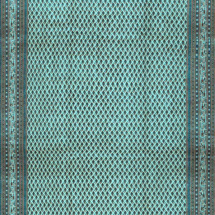 Machine Washable Persian Light Blue Traditional Rug, wshtr2636lblu